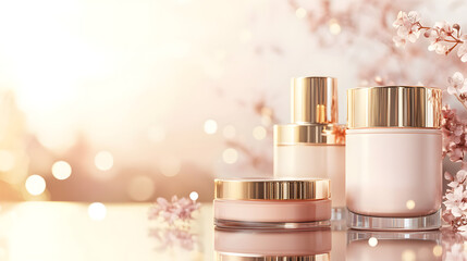 Premium Skincare Products Beauty Expo Banner