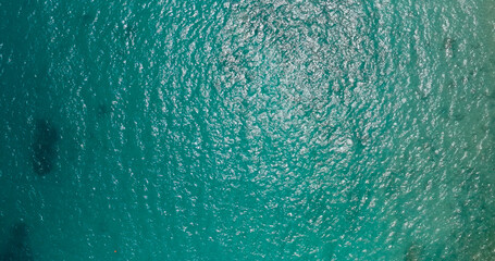 Drone flying capture Top view beach sea sand