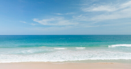 Sea sky horizon blue sea blue sky.