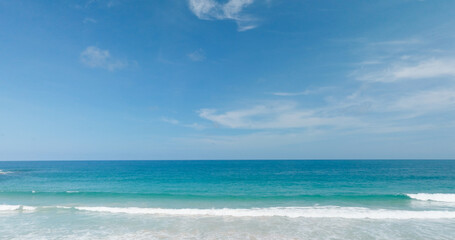 Nature view seascape Sea sky horizon blue sea blue sky.