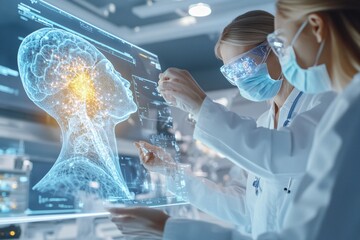 Medical Professionals Using Advanced Visualization Technology