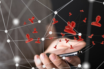 Business and communications group digital