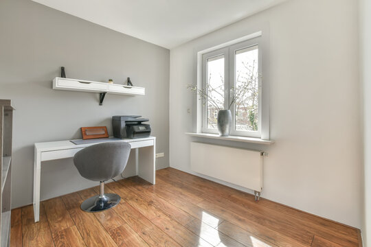 Modern Home Office Space with Natural Light