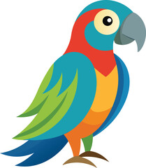 Obraz premium parrot vector illustration, Print