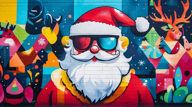 santa claus graffiti