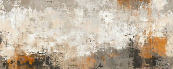 Obraz premium Modern abstract background design in beige and light copper tones. Shabby wall texture