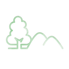 SDGs　14 海の豊かさを守ろう　水彩画タッチ　デザインアイコン　優しい　エコロジー　シンボル　スタンプ