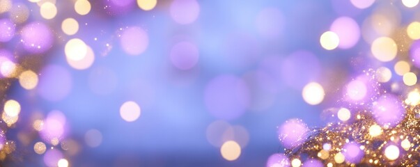 A purple background with many small, blurry circles