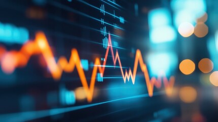 Obraz premium Arrow pointing upward on a graph set against a clean business background symbolizing growth and forward momentum in business development