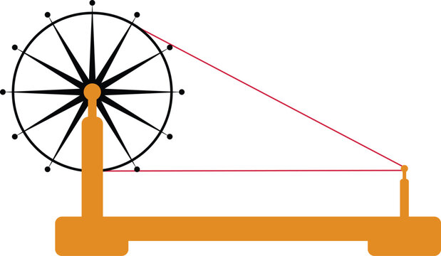 Illustration of charkha