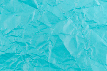 Blue Texture Background. Crumpled paper.