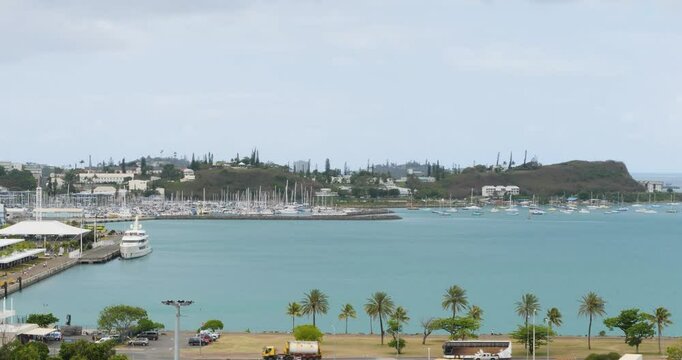 Boats and Yacht's In Port Moselle Marina, Noum&eacute;a, New Caledonia.