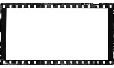 negative film photography frames     isolated on white background