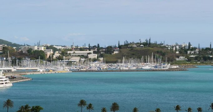 Yacht's and Boats In Port Moselle Marina, Noum&eacute;a, New Caledonia.