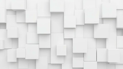 Minimalist light gray backdrop with white textured cubes, perfect for showcasing your content in a stylish way.