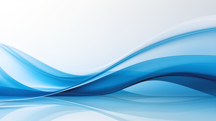 Abstract light blue wave curve business background