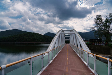 백운호수-데크길로 이어지는 입구-의왕시, 경기도 대한민국