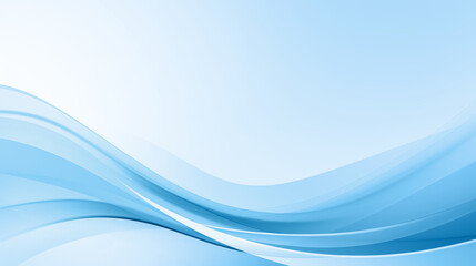 Abstract light blue wave curve business background