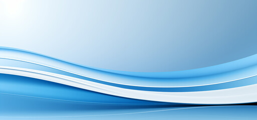 Obraz premium Abstract light blue wave curve business background