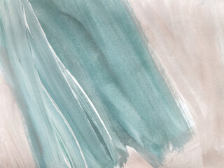 Modern Turquoise Abstract Painting