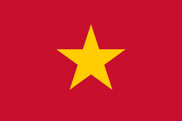 Flag of Vietnam. Vector illustration