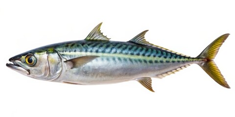 Obraz premium Japanese Spanish Mackerel Isolated on White Background