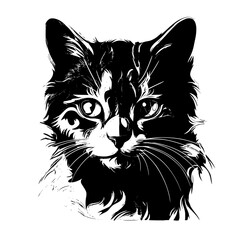 white and black silhouette