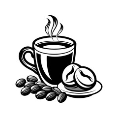 Coffee cup silhouette vector design