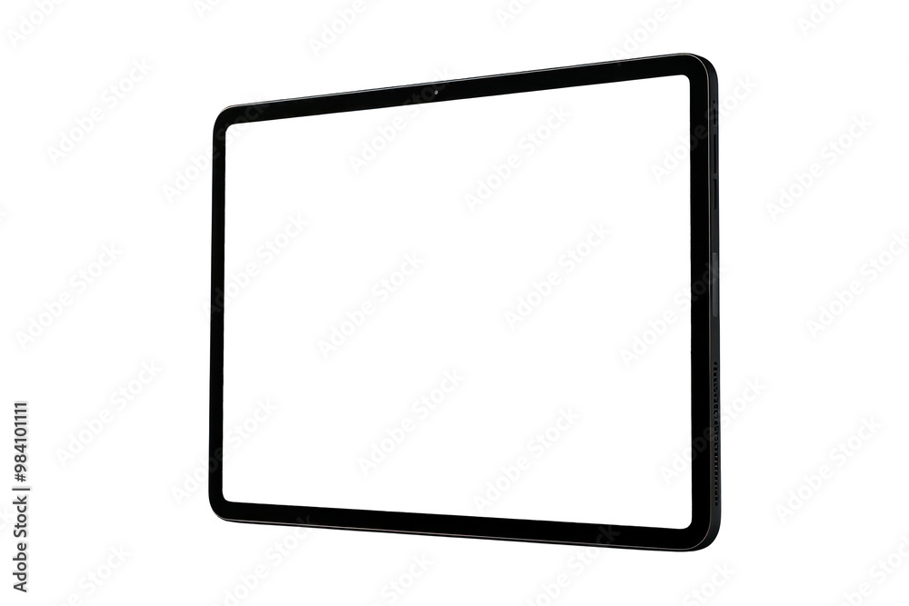 Fototapete black tablet computers are isolated on a white background and isolated on a transparent background. 