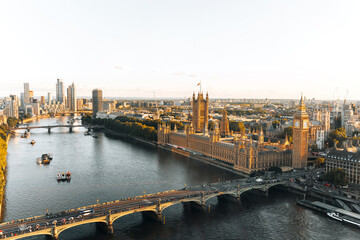 Big ben Aerial view