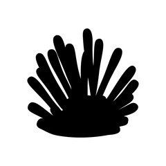 Coral icon vector. Coral reef illustration sign. Algae symbol. Marine life logo.