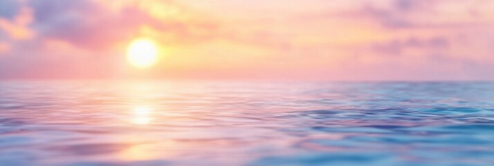 Obraz premium beautiful sunset sky and ocean nature background in pink hue