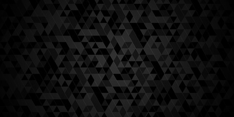 Black abstract modern low polygon overlap triangle layer shape. vector illustration overlapping black triangles. geometric rectangular overlap pattern texture background.