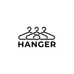Hanger of fashion logo design vector