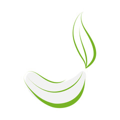 Vector illustration of beautiful green diya on transparent background