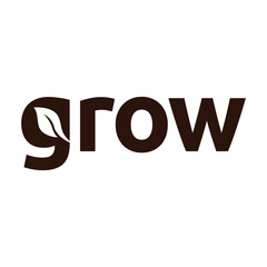 logo for growth Green leaf logo template vector design