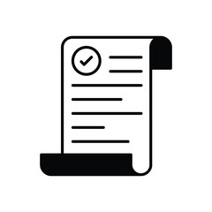 Fototapeta premium White Paper vector icon stock illustration