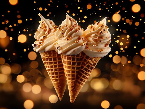 In Norway, krumkake, thin, crisp waffle cookies rolled into cones, are often filled with whipped cream and served during Christmas in Oslo