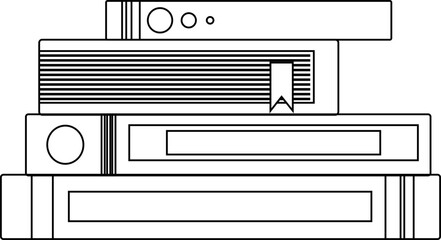 Stacked Book Outline