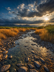 Nature landscapes on vertical photography 18.