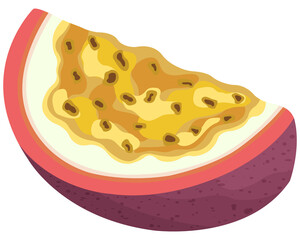 Fruit, Passion Fruit, Tropical Fruits, Illustration Hand drawn
