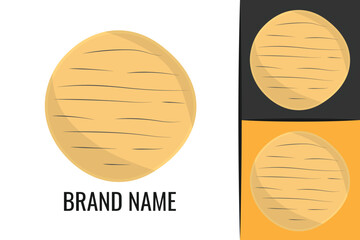 Corn tortillas Gluten Free Latin American Cuisine Bread Arepa logo. Organic latin Food arepas logotype