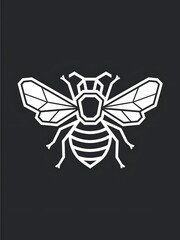 illustration of a flying bee