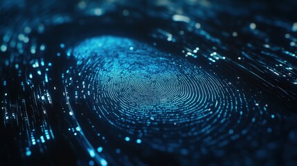 Sophisticated fingerprint recognition technology safeguarding sensitive information in digital payment platforms banner