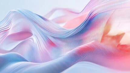 A flowing abstract design with soft colors creating a serene visual effect.