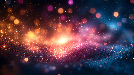 A radiant explosion of bright white light at the center,