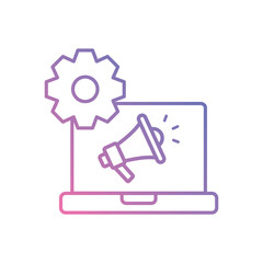 Marketing Automation vector icon stock illustration