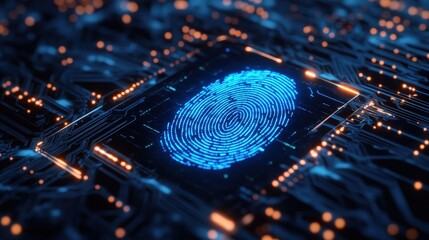 Sophisticated fingerprint identification systems improving fraud prevention in electronic banking applications banner