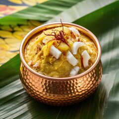 Indian sweet dessert in a beautiful bowl
