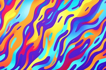 Abstract digital art with wavy shapes and vibrant colors in shades of blue, yellow, and purple, creating a fluid and dynamic effect.
